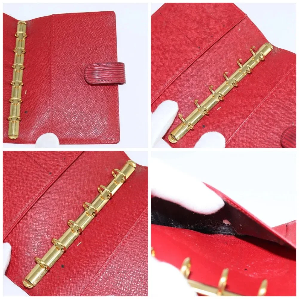 LOUIS VUITTON Epi Agenda PM Day Planner Cover Red